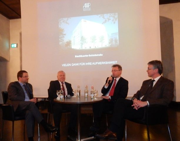 Die Referenten Frank Esser, Gerd Rainer Scholze, Jürgen Schnitzmeier, Bernd Hermes (v.l.n.r.)