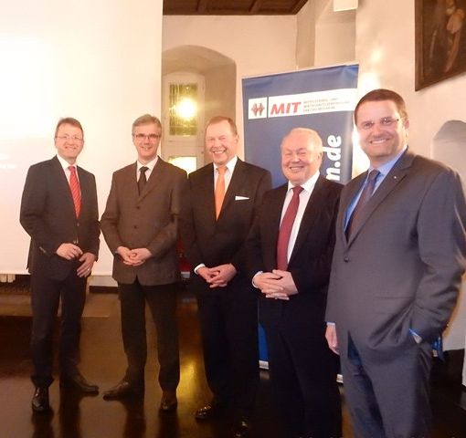 Jürgen Schnitzmeier, Bernd Hermes, Hans-Joseph Krupp (Vors. MIT), Gerd Rainer Scholze, Frank Esser (v.l.n.r.)